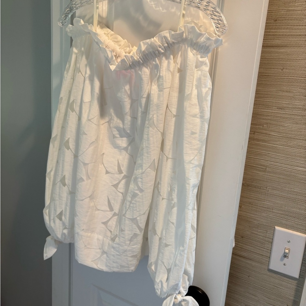 Lilly Pulitzer White Off the Shoulder Blouse